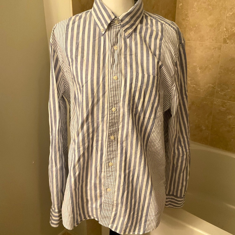 J.Crew The Broken In Oxford Striped Cotton Button Down